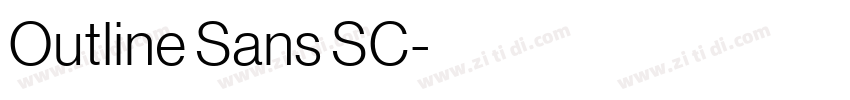 Outline Sans SC字体转换